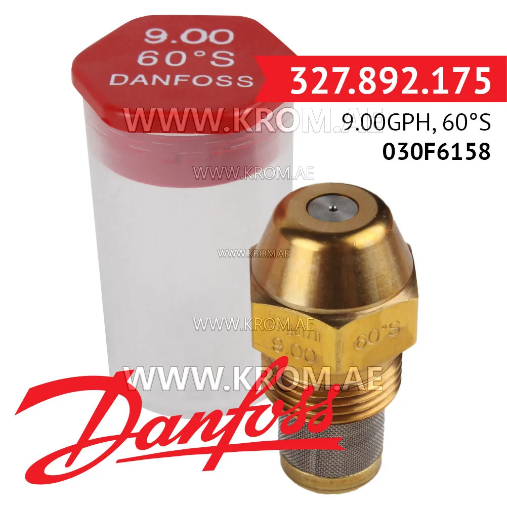 Danfoss 030F6158 9.00GPH, 60S oil nozzle