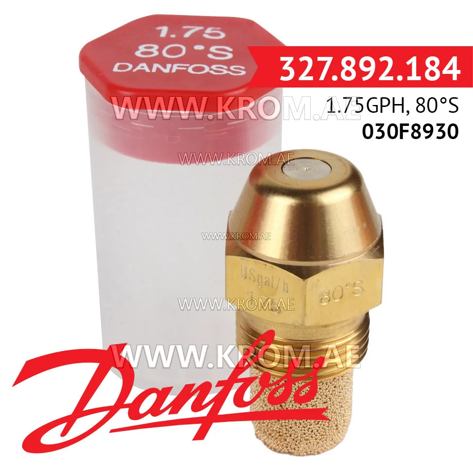 Danfoss 030F8930 1.75GPH, 80S oil nozzle