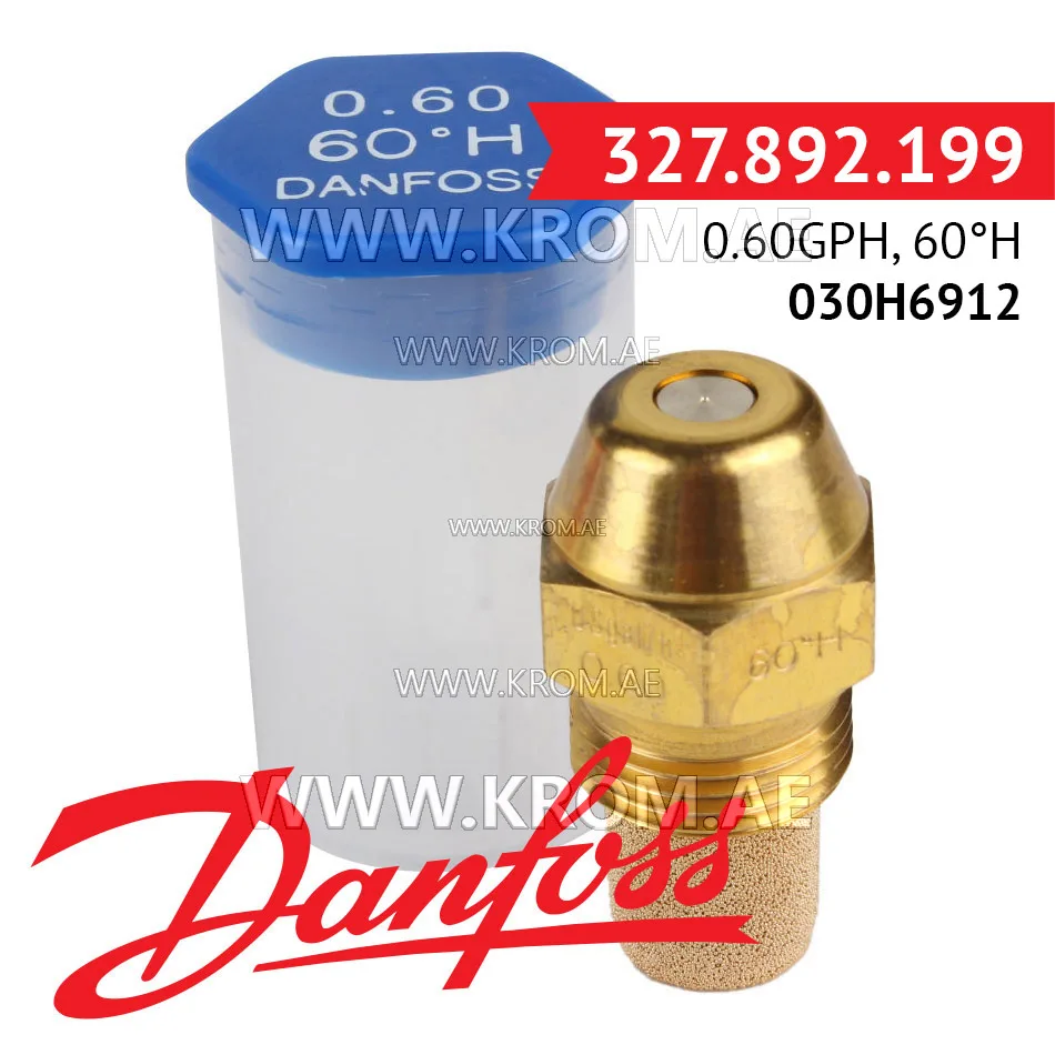 Danfoss 030H6912 0.60GPH, 60H oil nozzle