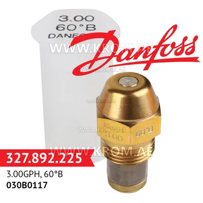 Danfoss 030B0117 3.00GPH, 60B oil nozzle