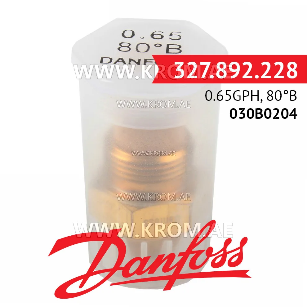 Danfoss 030B0204 0.65GPH, 80B oil nozzle