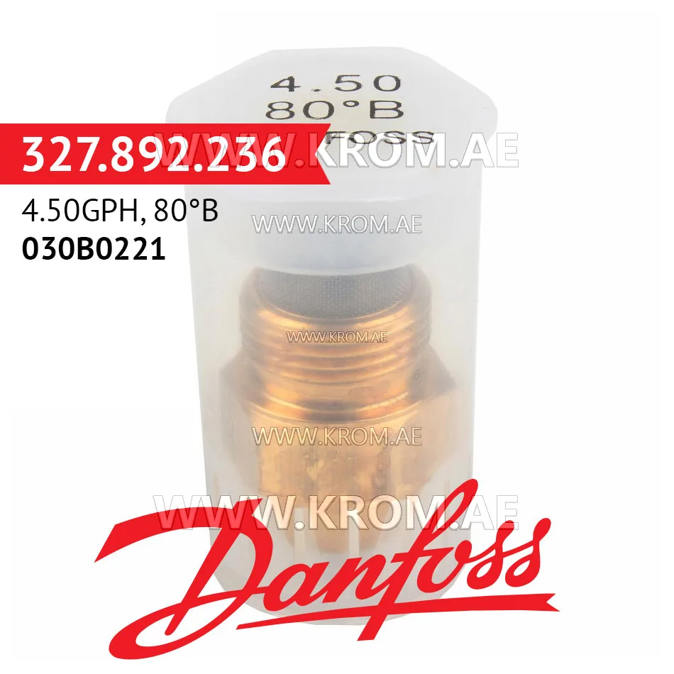 Danfoss 030B0221 4.50GPH, 80B oil nozzle