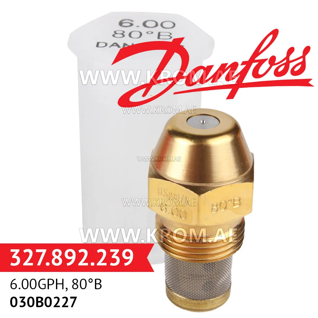 Danfoss 030B0227 6.00GPH, 80B oil nozzle