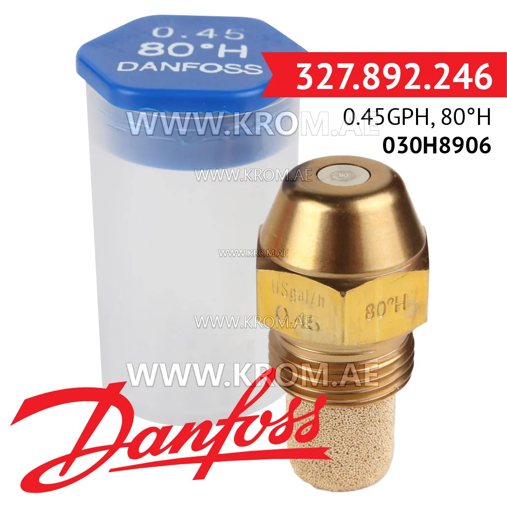 Danfoss 030H8906 0.45GPH, 80H oil nozzle