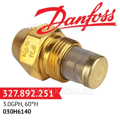 Danfoss 030H6140 3.00GPH, 60H oil nozzle