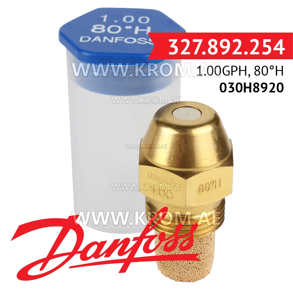 Danfoss 030H8920 1.00GPH, 80H oil nozzle