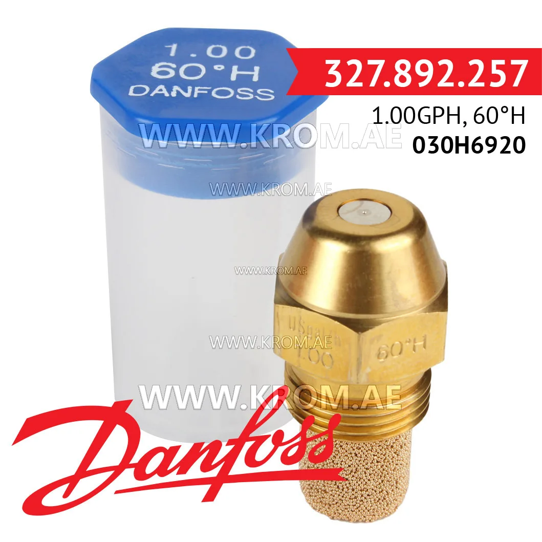 Danfoss 030H6920 1.00GPH, 60H oil nozzle