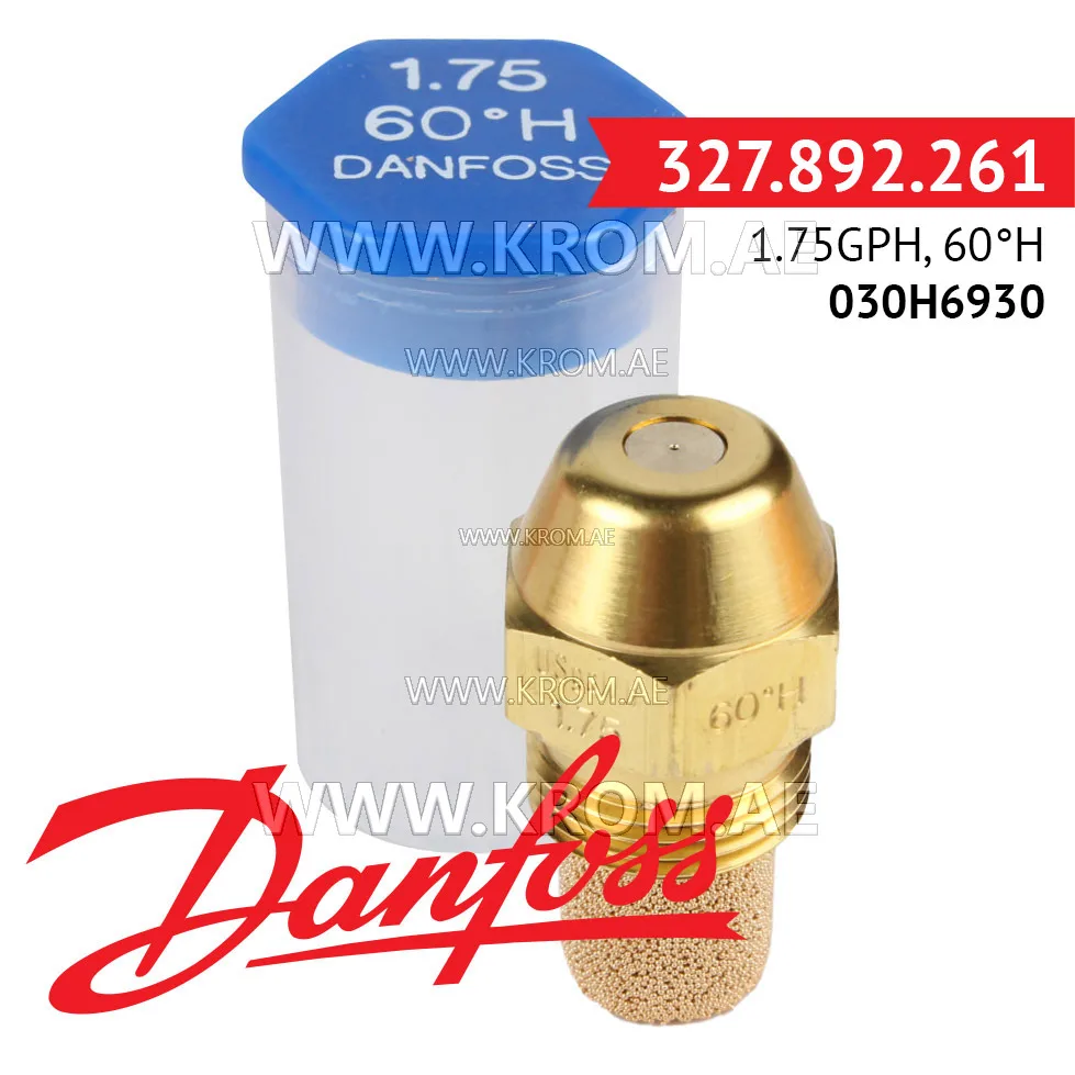 Danfoss 030H6930 1.75GPH, 60H oil nozzle