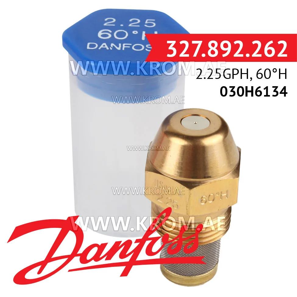 Danfoss 030H6134 2.25GPH, 60H oil nozzle