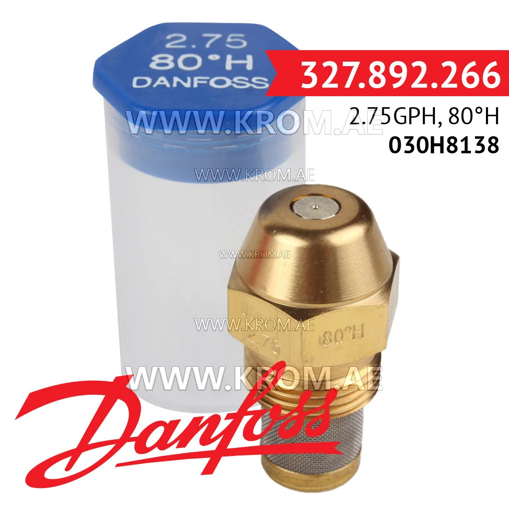 Danfoss 030H8138 2.75GPH, 80H oil nozzle