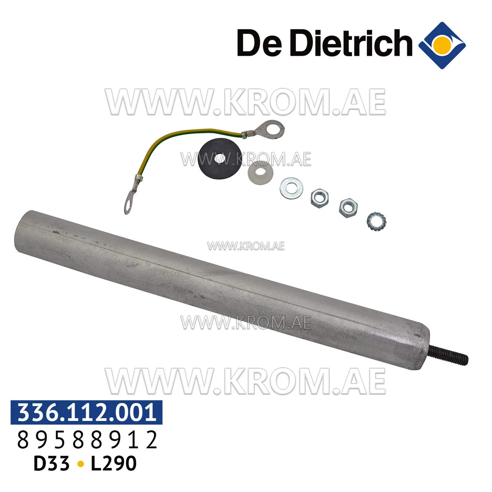 De Dietrich 89588912 anode D33 mm, L290 mm