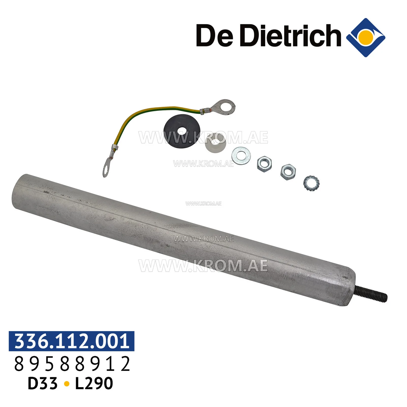 De Dietrich 89588912 anode D33 mm, L290 mm