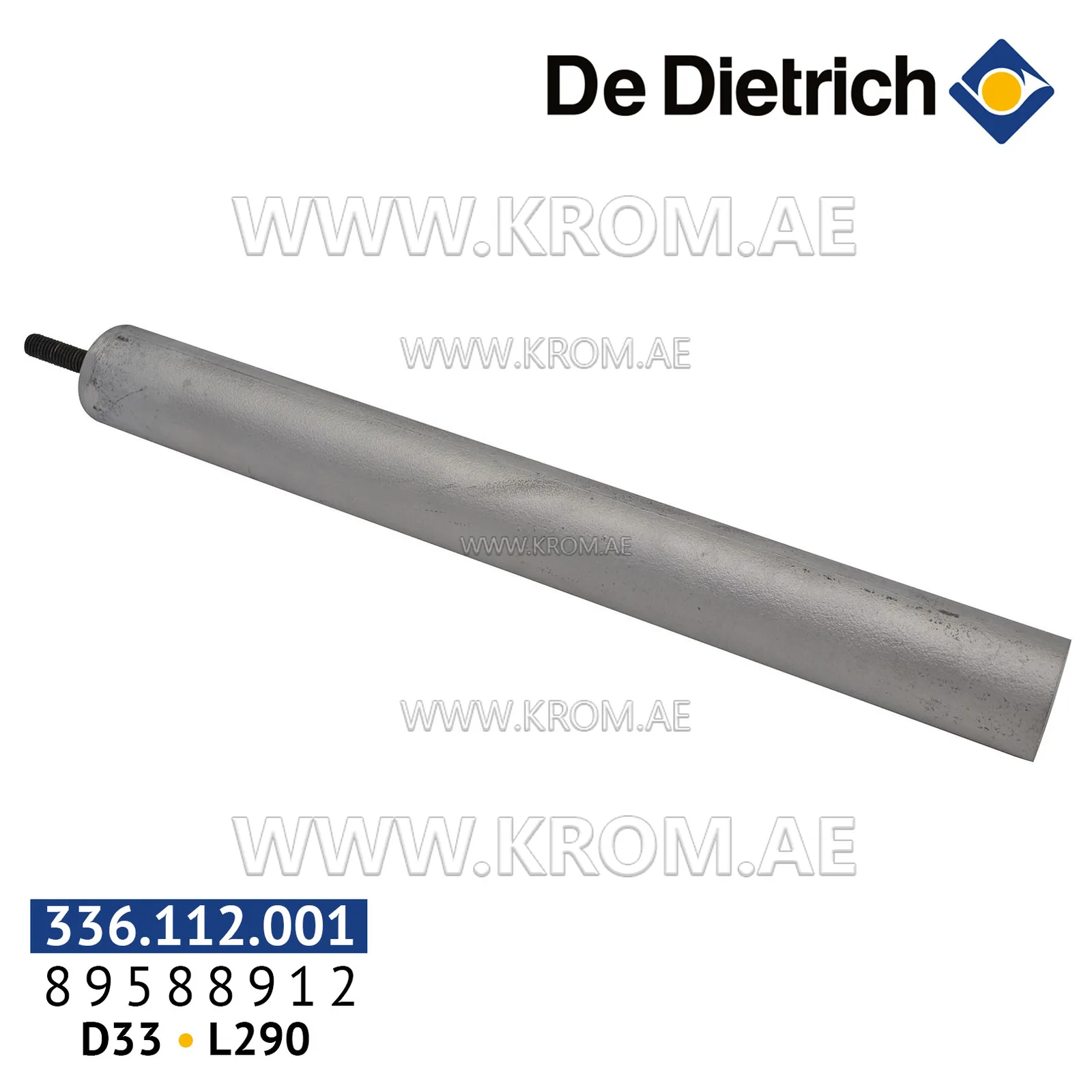 De Dietrich 89588912 anode D33 mm, L290 mm