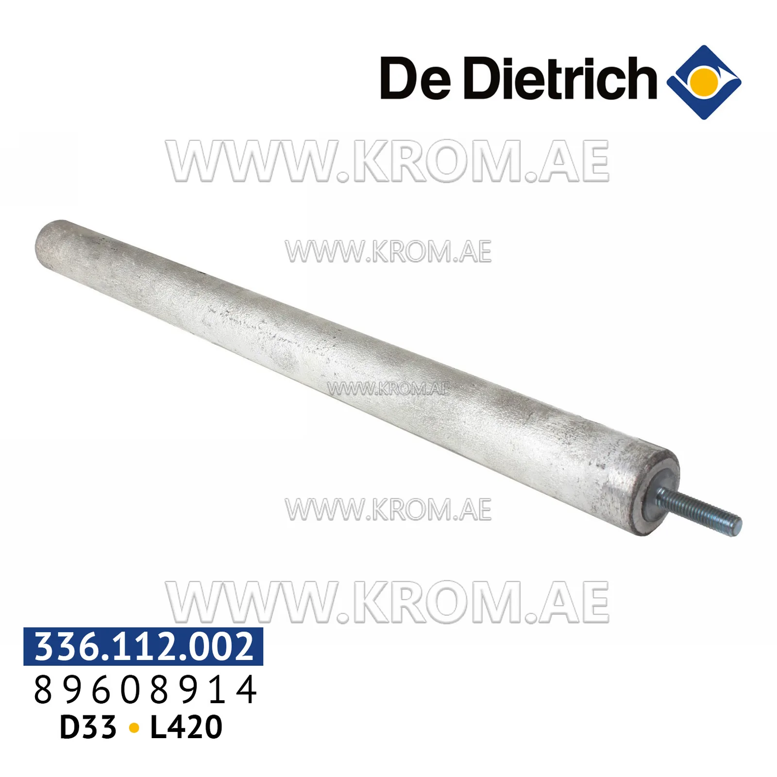 De Dietrich 89608914 anode D33 mm, L420 mm