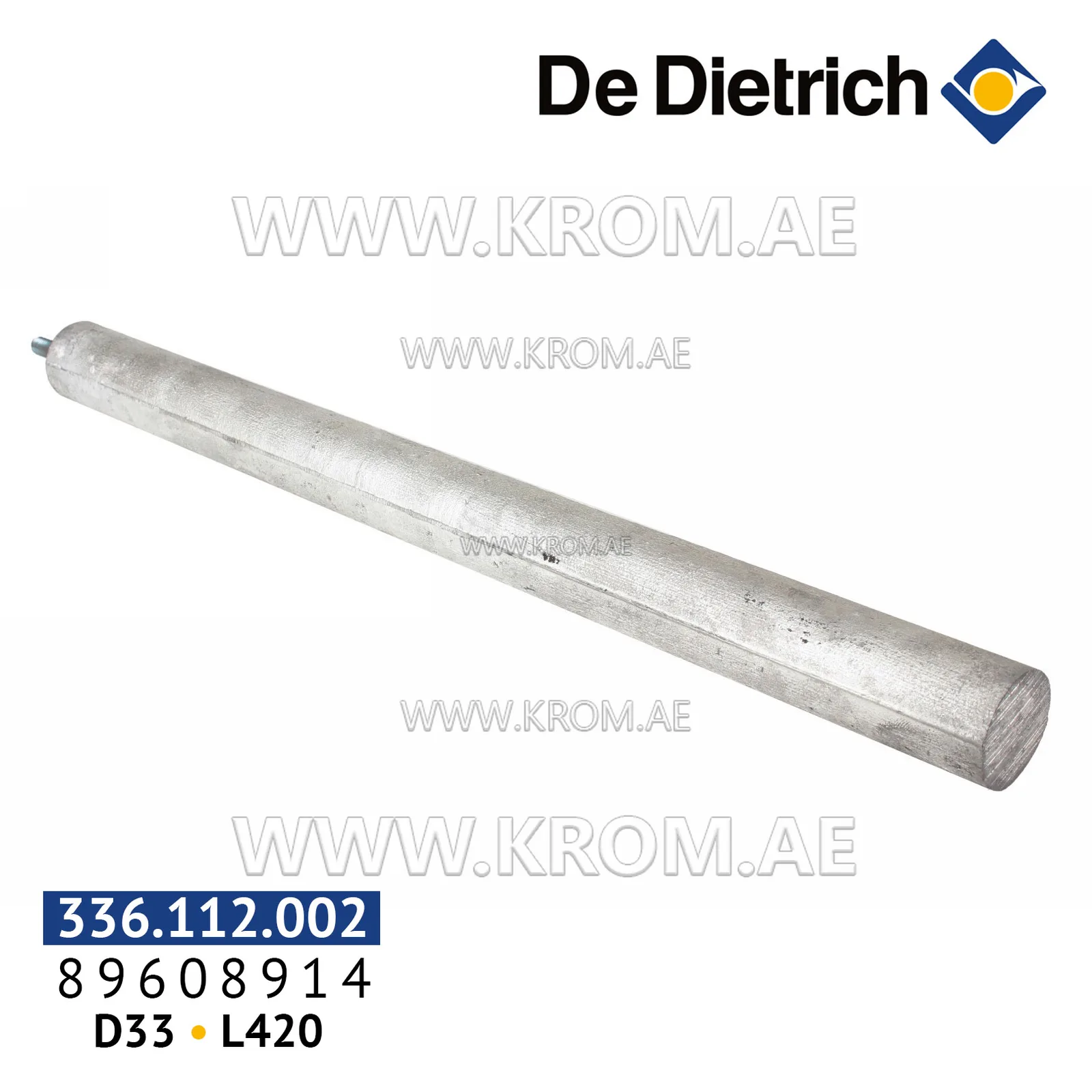De Dietrich 89608914 anode D33 mm, L420 mm