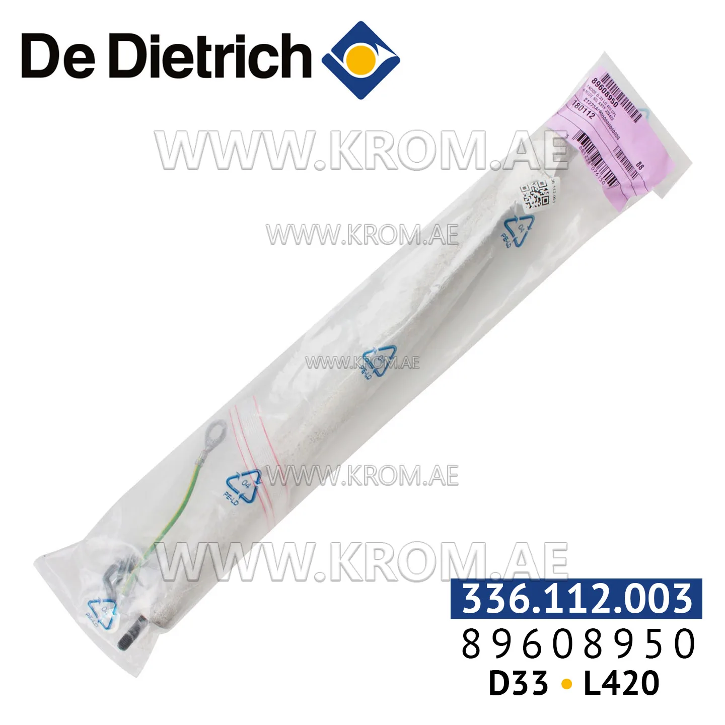 De Dietrich 89608950 anode D33 mm, L420 mm