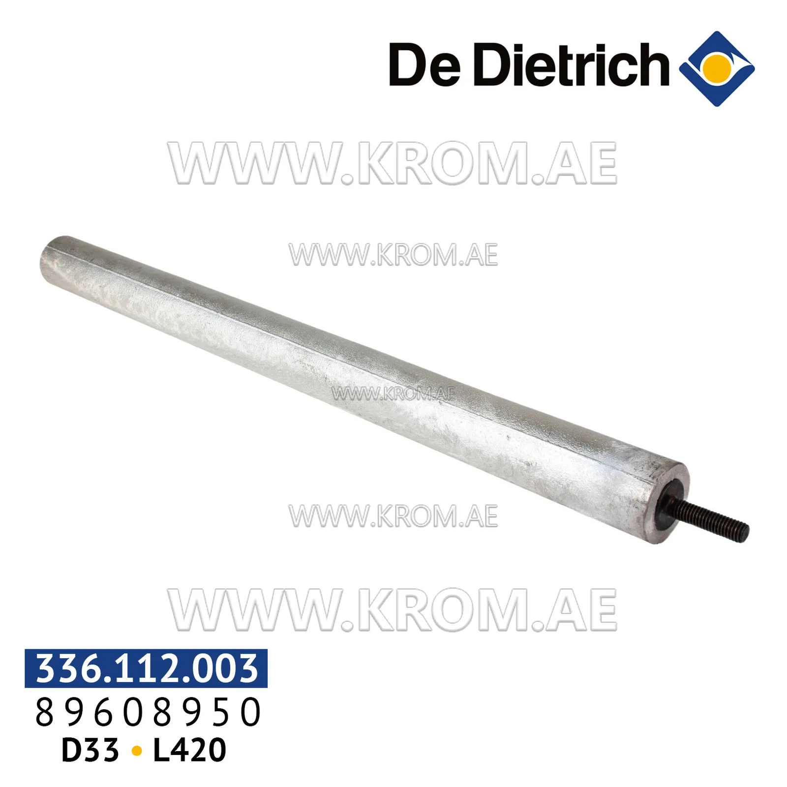 De Dietrich 89608950 anode D33 mm, L420 mm