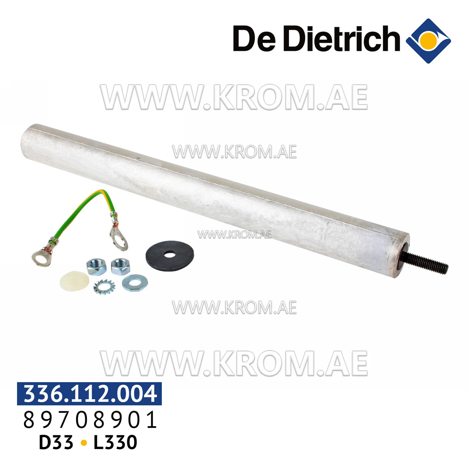 De Dietrich 89708901 anode D33 mm, L330 mm