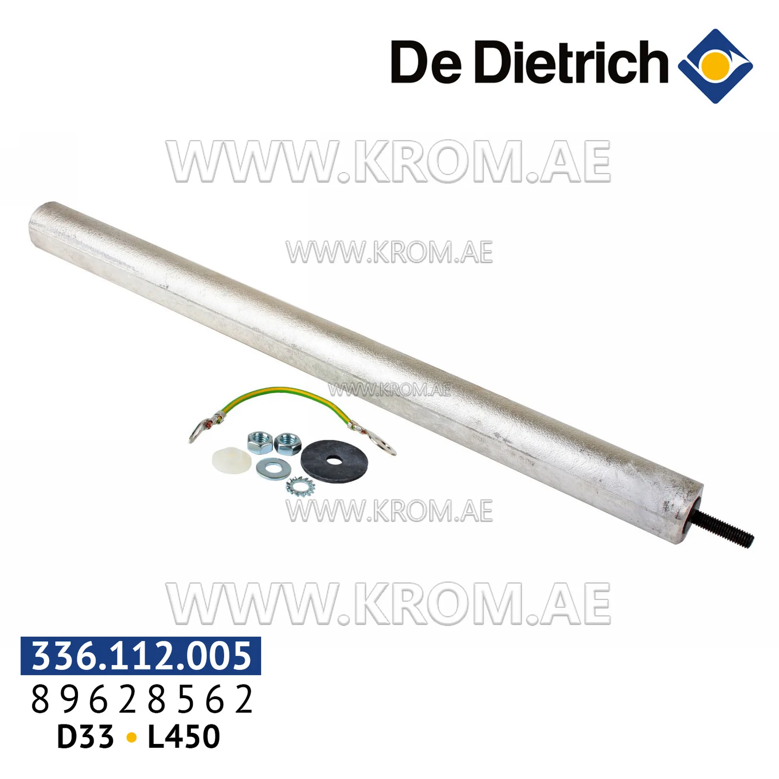 De Dietrich 89628562 anode D33 mm, L450 mm
