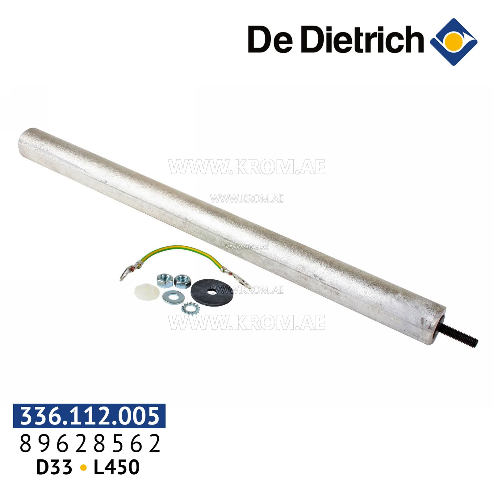 De Dietrich 89628562 anode D33 mm, L450 mm