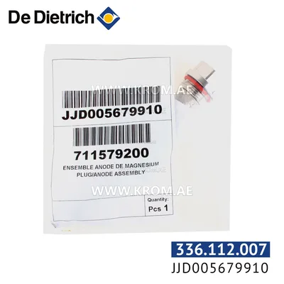 De Dietrich JJD005679910 plug/anode assembly