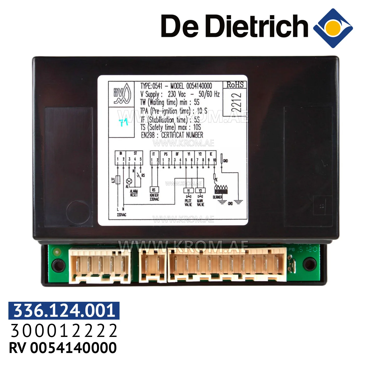 De Dietrich 300012222 safety box RV 0054140000