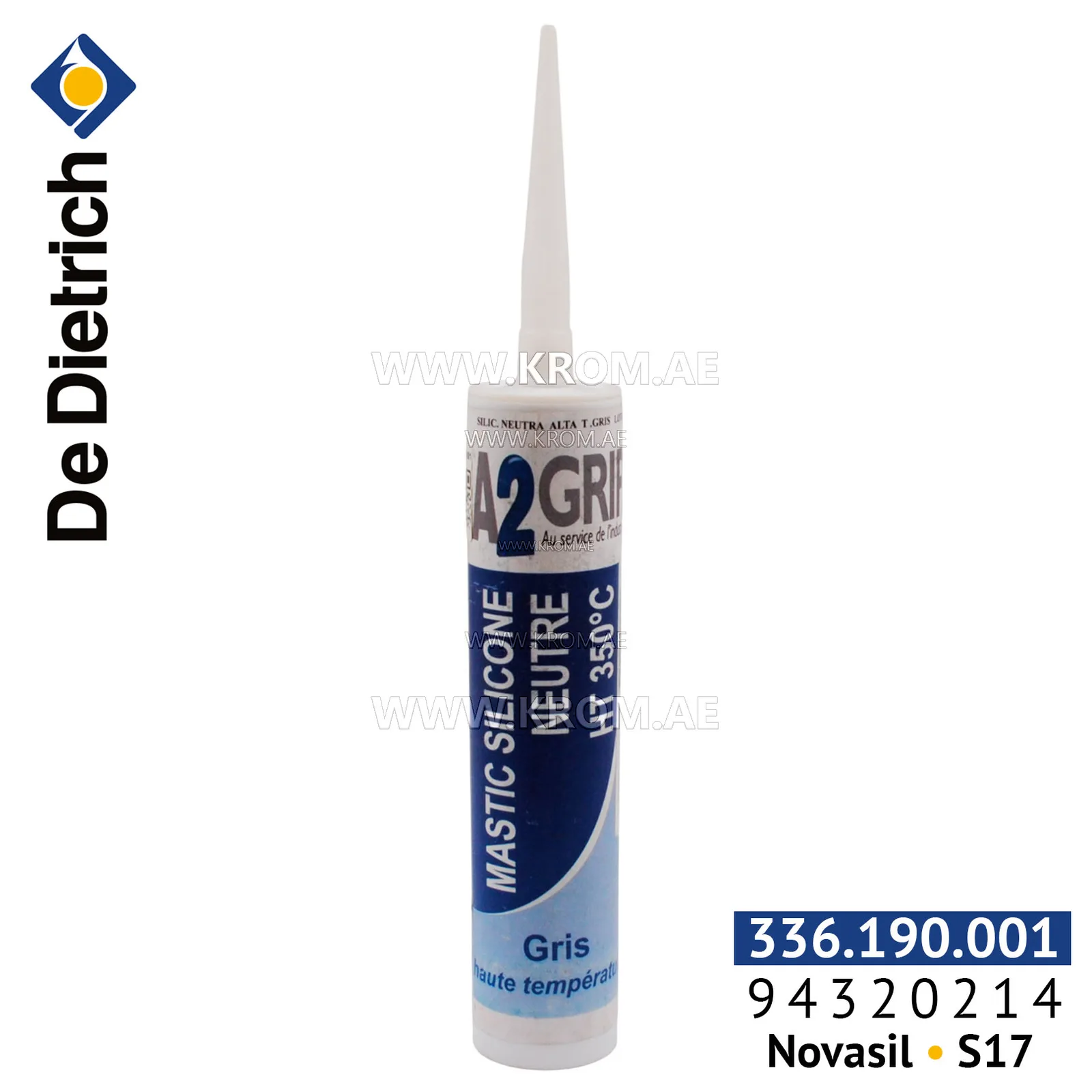 De Dietrich 94320214 silicone filler Novasil S17