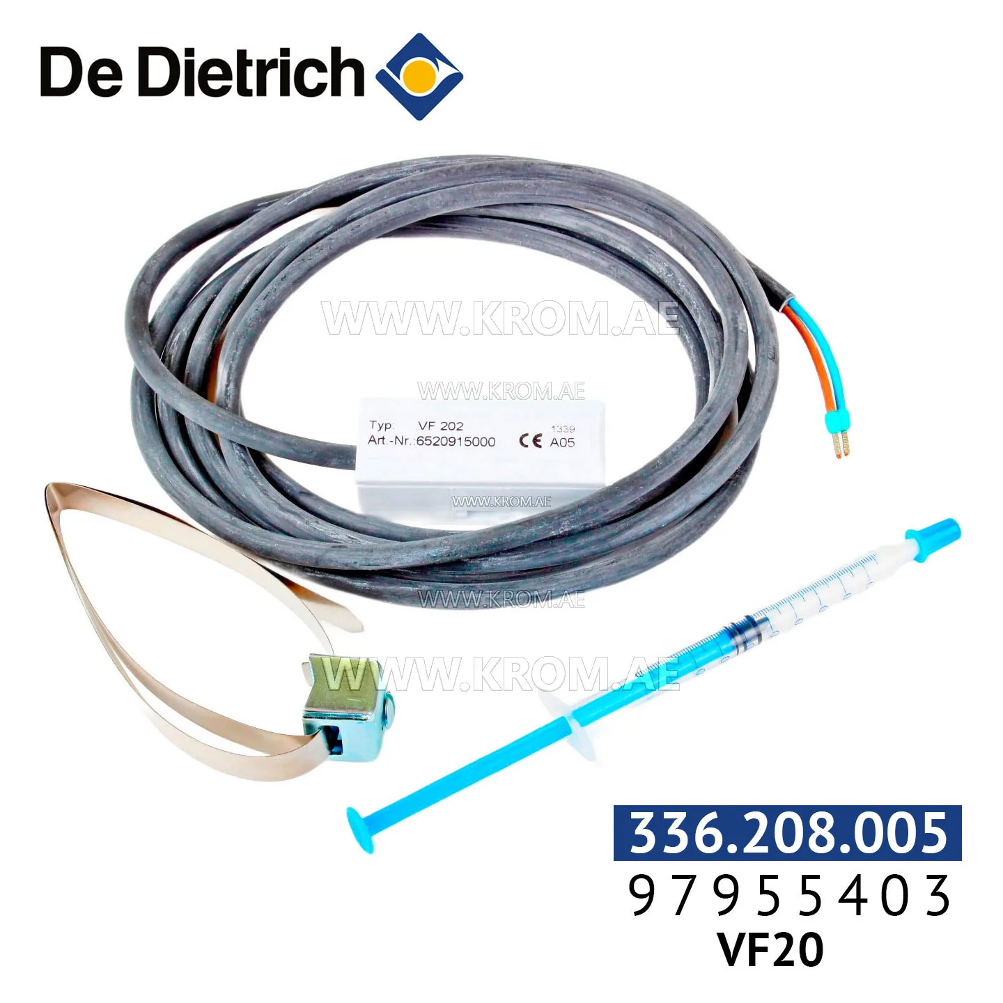 De Dietrich 97955403 sensor assy VF202 B
