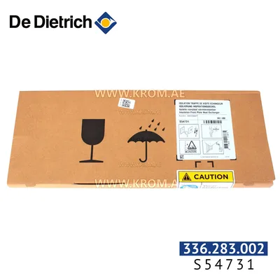 De Dietrich S54731 Sheet metal plate insulation before the heat exchanger