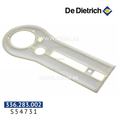 De Dietrich S54731 Sheet metal plate insulation before the heat exchanger