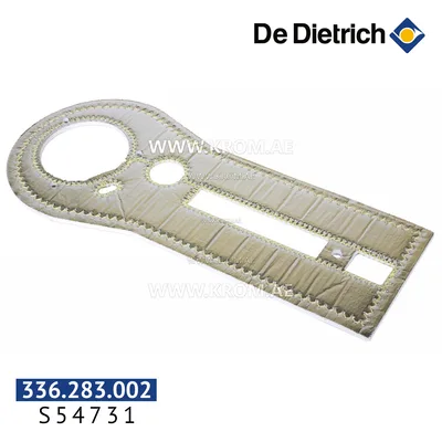 De Dietrich S54731 Sheet metal plate insulation before the heat exchanger