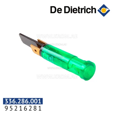 De Dietrich 95216281 green round indicator
