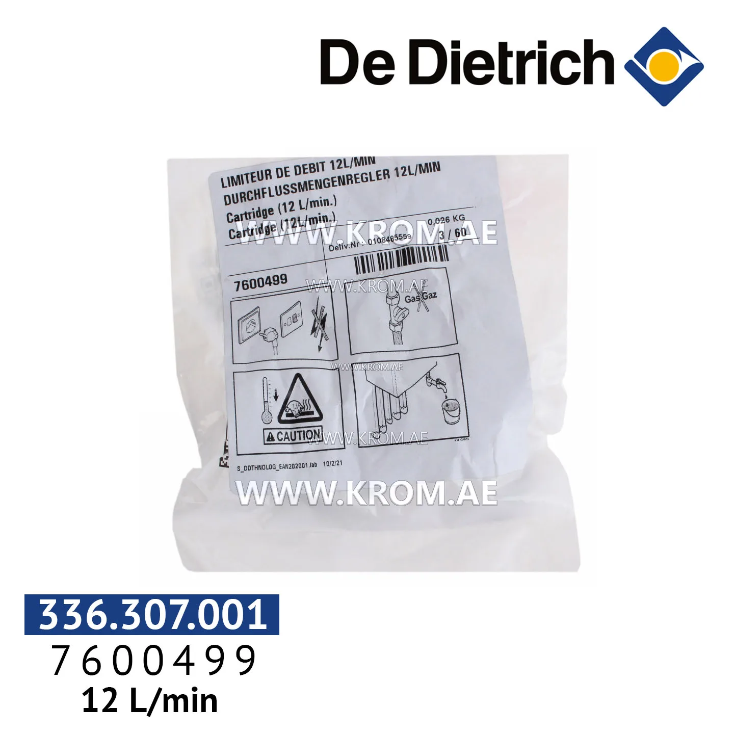 De Dietrich 7600499 cartridge 12 ltr