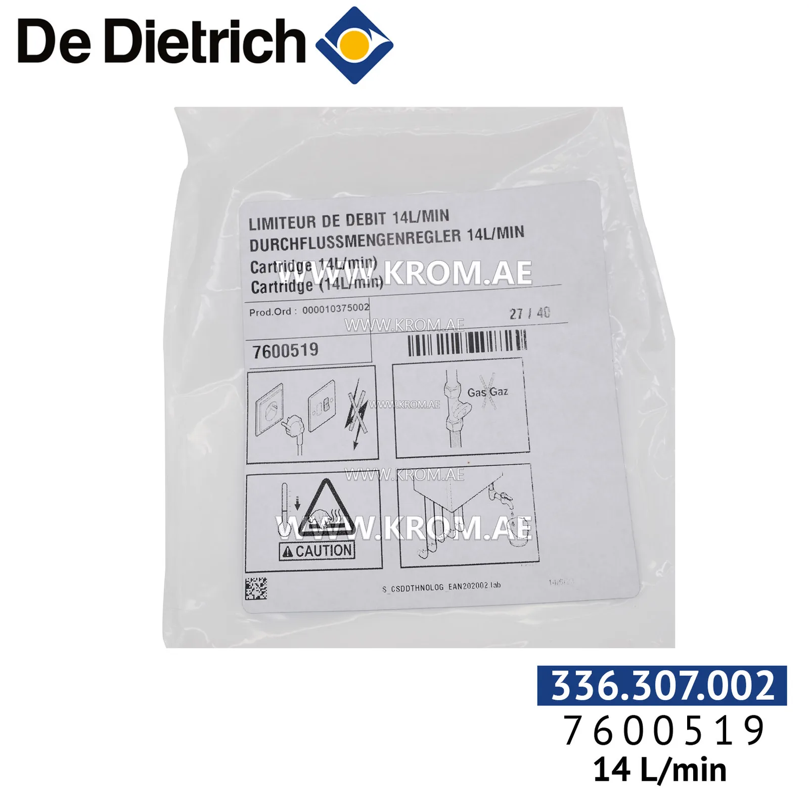 De Dietrich 7600519 cartridge 14 ltr