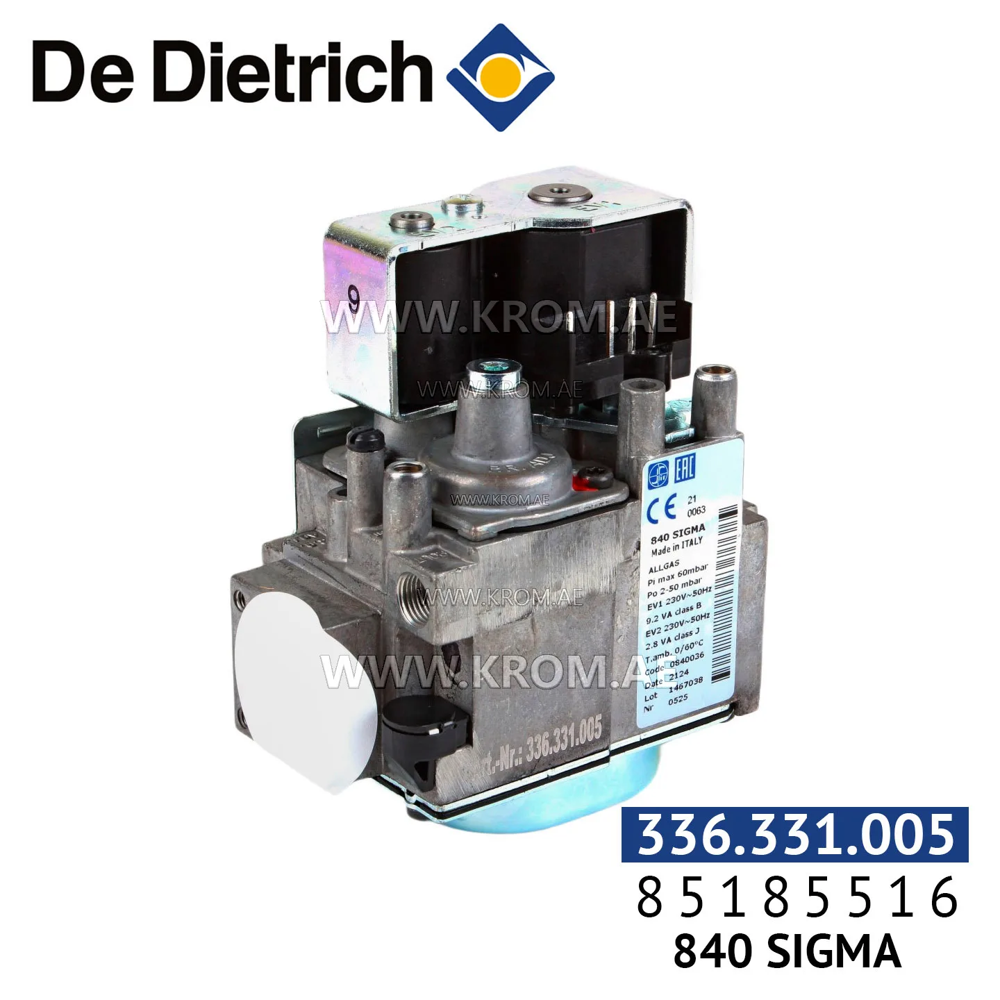 De Dietrich 85185516 gas valve Sit SIGMA 840