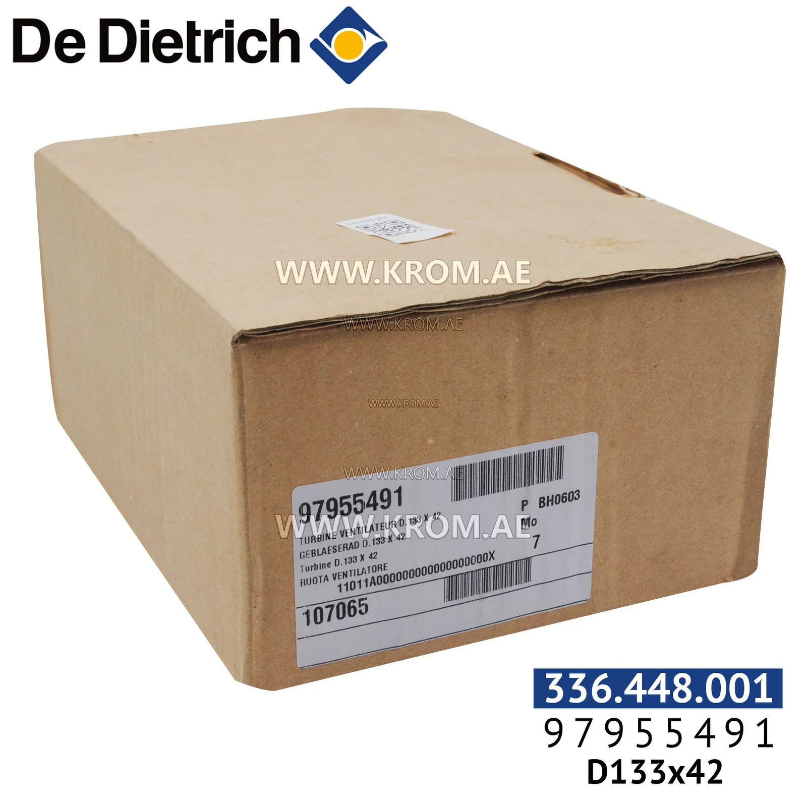 De Dietrich 300027692 fan wheel D133X42