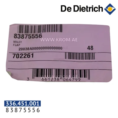 De Dietrich 83875556 flap assy SBK 14-18