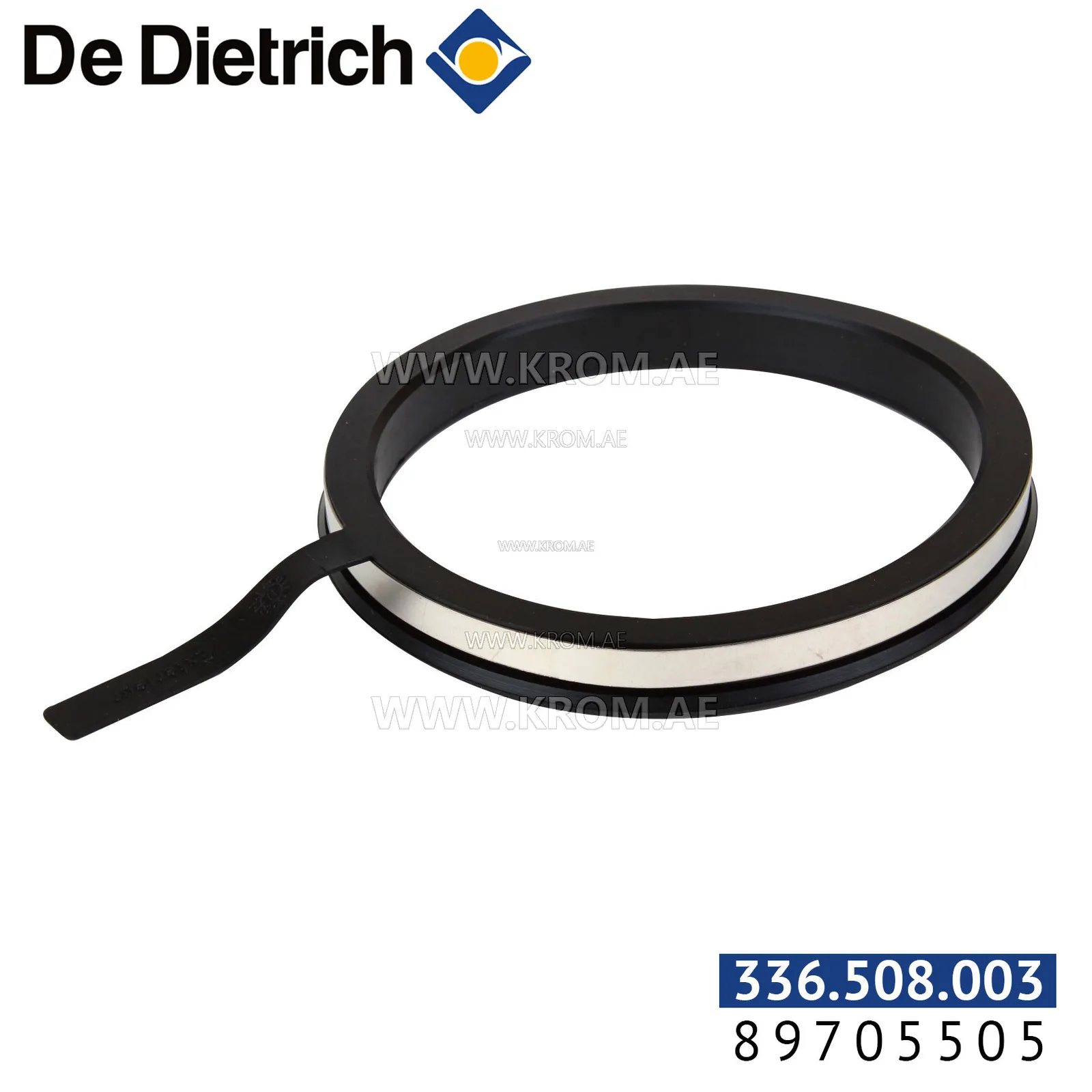 De Dietrich 89705505 set: gasket 3/8" + retainer ring