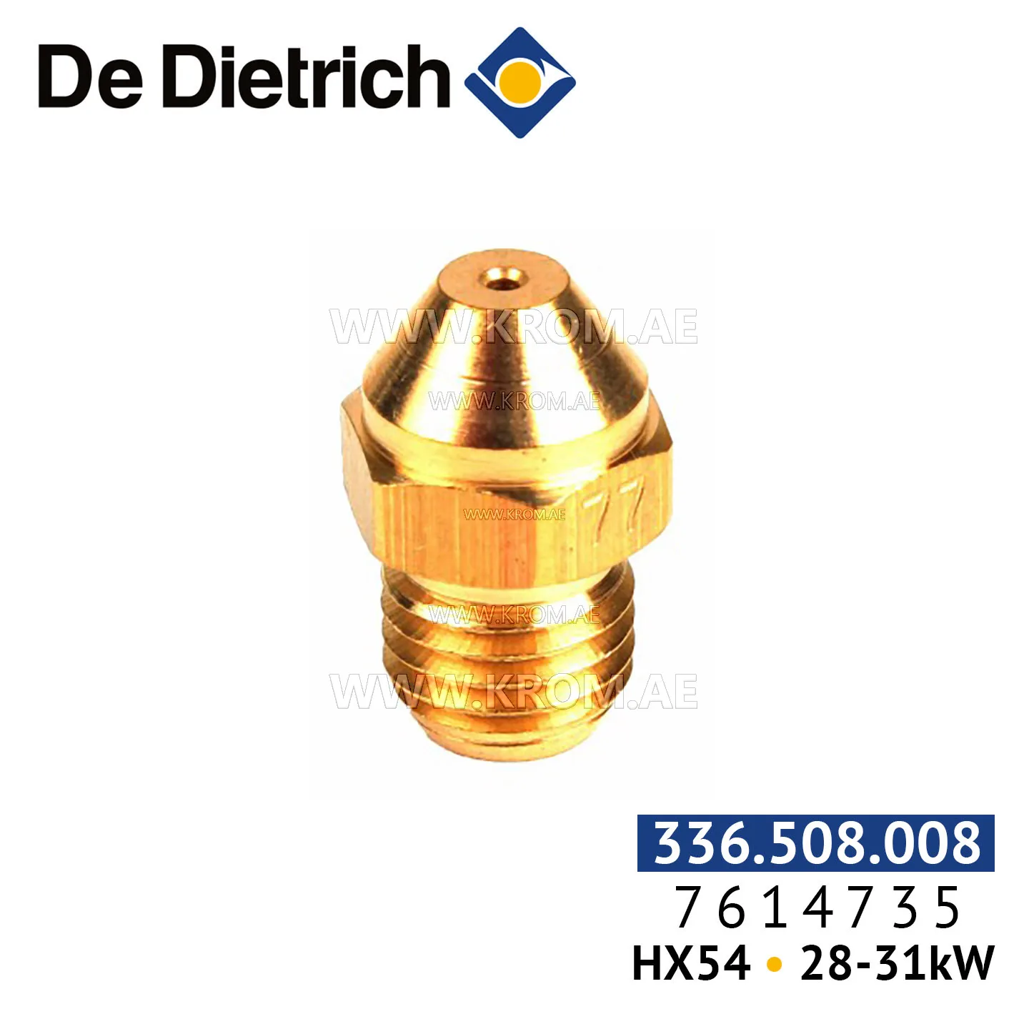 De Dietrich 7614735 propane HX54 conversion kit