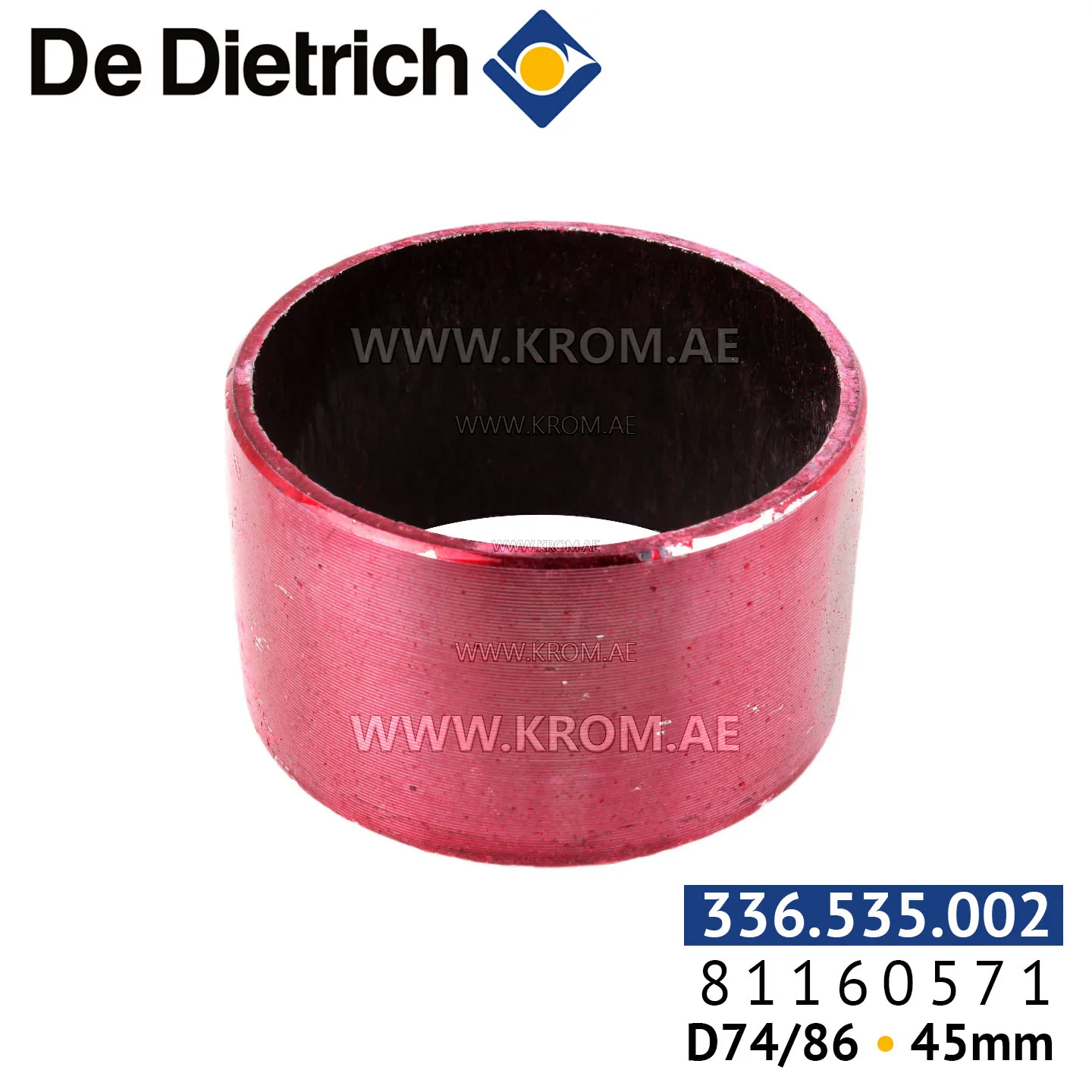 De Dietrich 81160571 nipple D74/68 H45