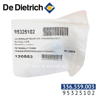 De Dietrich 95325102 unipolar momentary switch