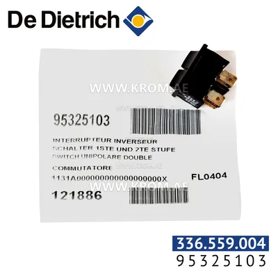 De Dietrich 95325103 unipolar double switch