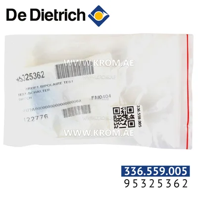De Dietrich 95325362 bipolar momentary switch
