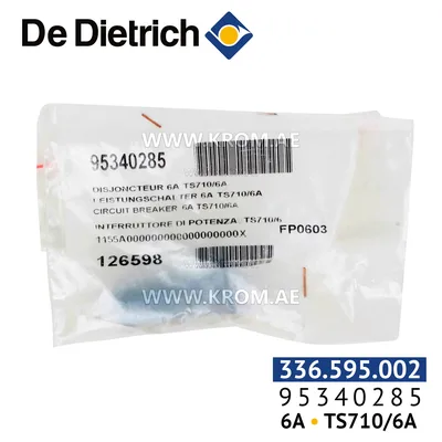 De Dietrich 95340285 circuit breaker 6A TS710/6A