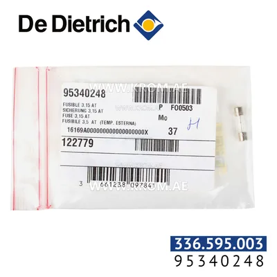De Dietrich 95340248 fuse 3.15 AT