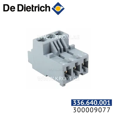 De Dietrich 300009077 RAST 5 connector 3-pin Auxiliary pump