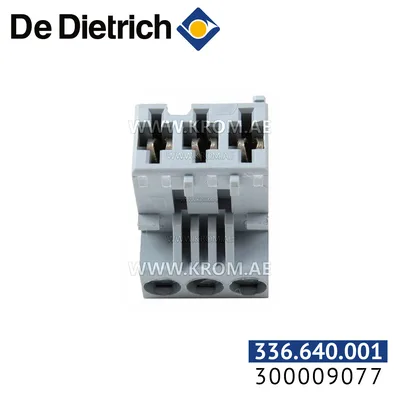 De Dietrich 300009077 RAST 5 connector 3-pin Auxiliary pump