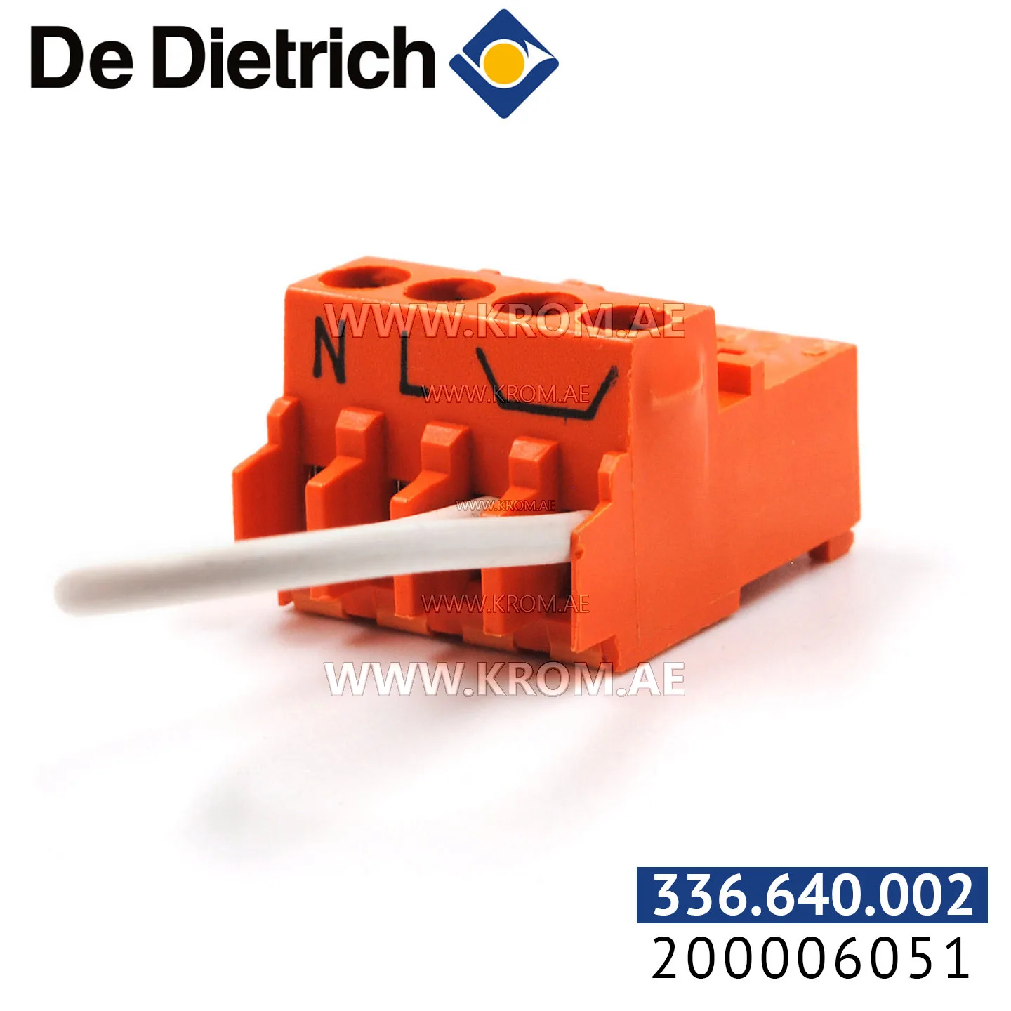 De Dietrich 200006051 4 pin connector fitted VA+CS