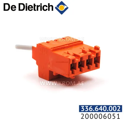 De Dietrich 200006051 4 pin connector fitted VA+CS