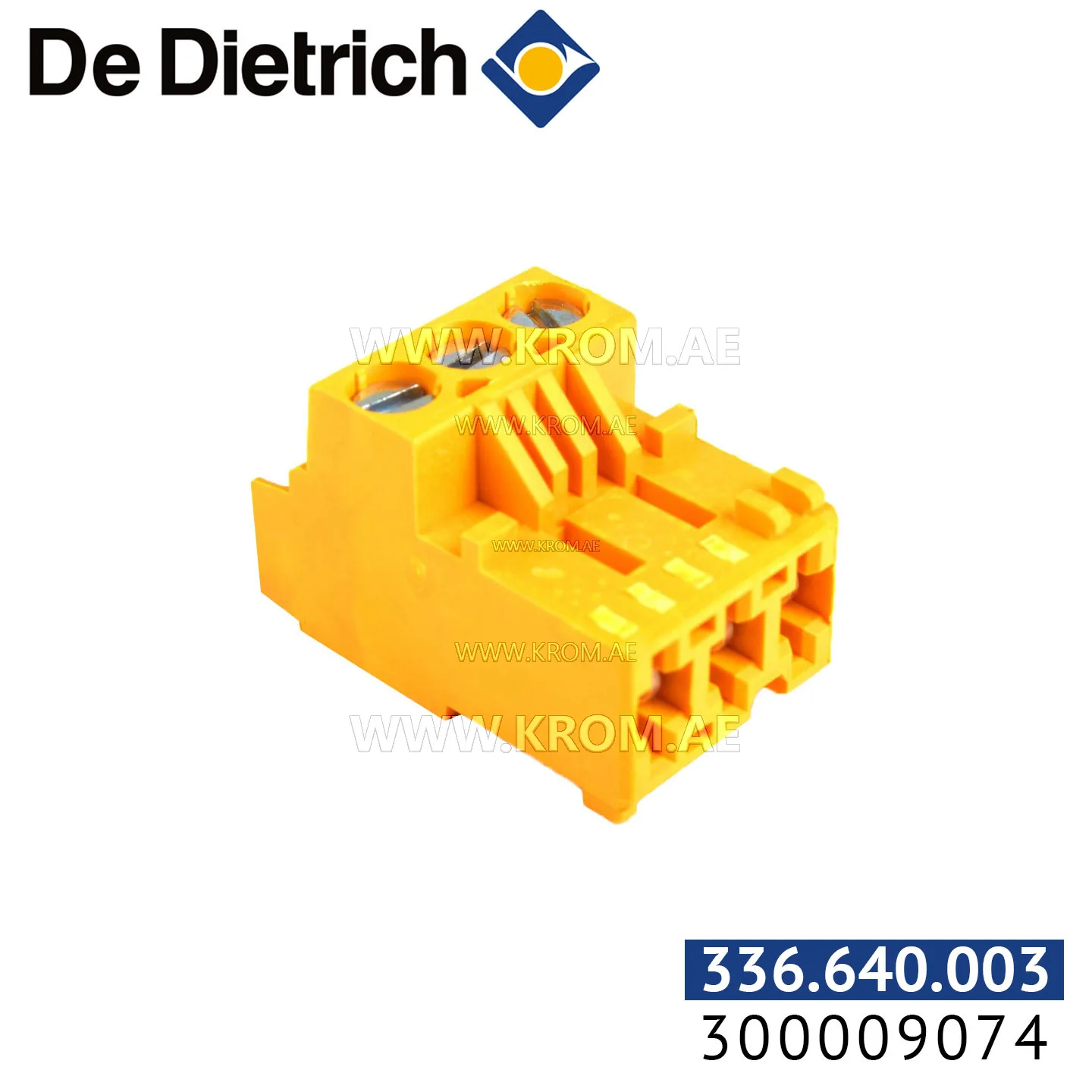 De Dietrich 300009074 3 pin connector A pump/SV